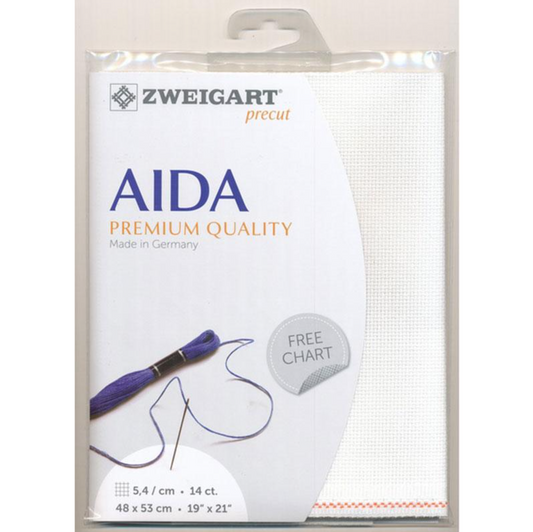 Zweigart Pre-cut Fat Quarter Aida 14 count