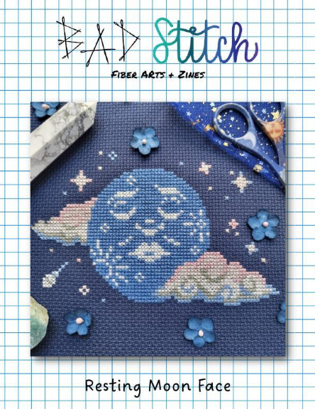 Resting Moon Face Printed Pattern