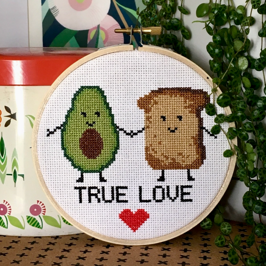 Avo Toast Cross Stitch Kit